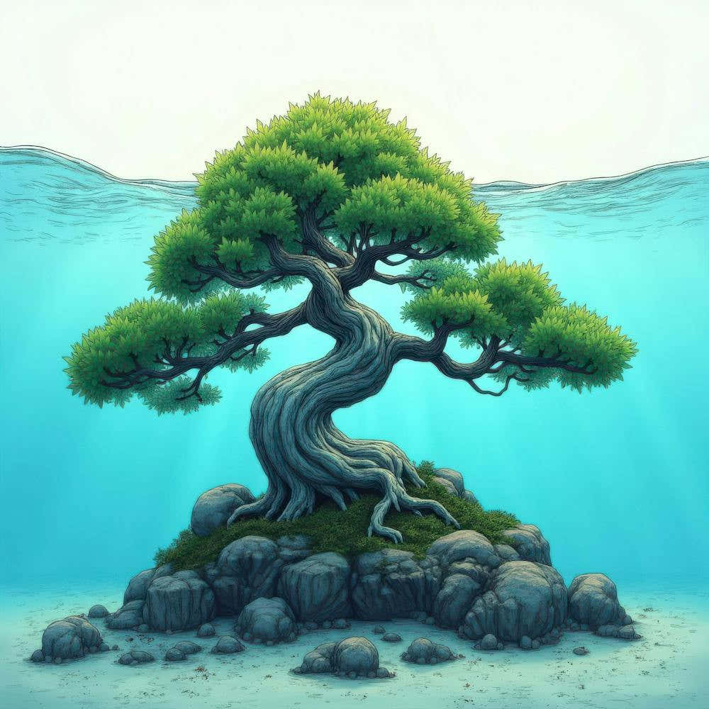 underwater bonsai tree Underwater Bonsai Tree Art Print by AnikArts – Fy!