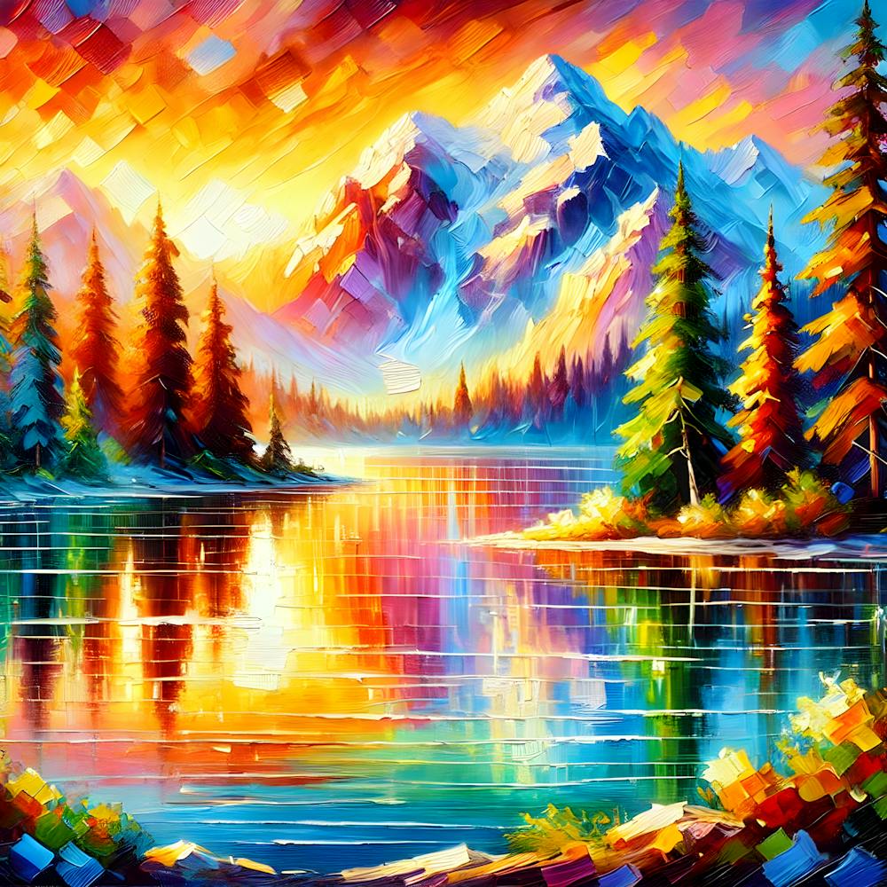 Tranquil Reflections Impressionist Painting