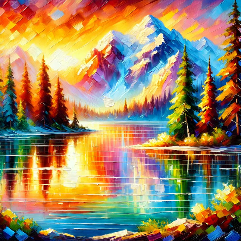 Tranquil Reflections Impressionist Painting