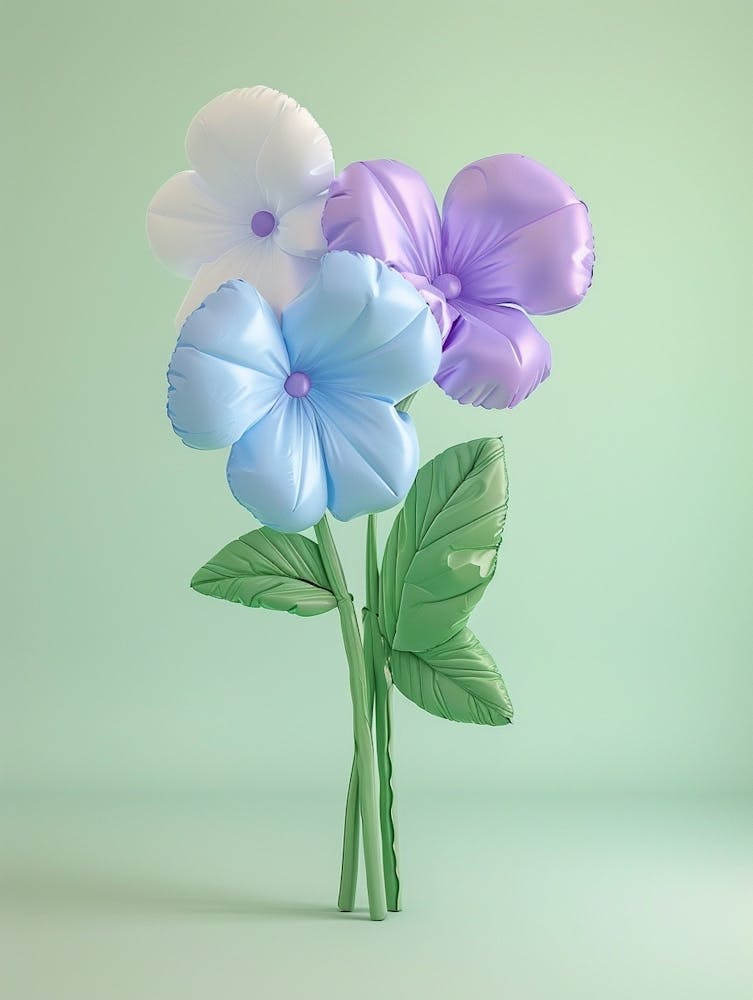 Dreamy Inflatable Flowers Periwinkle 2