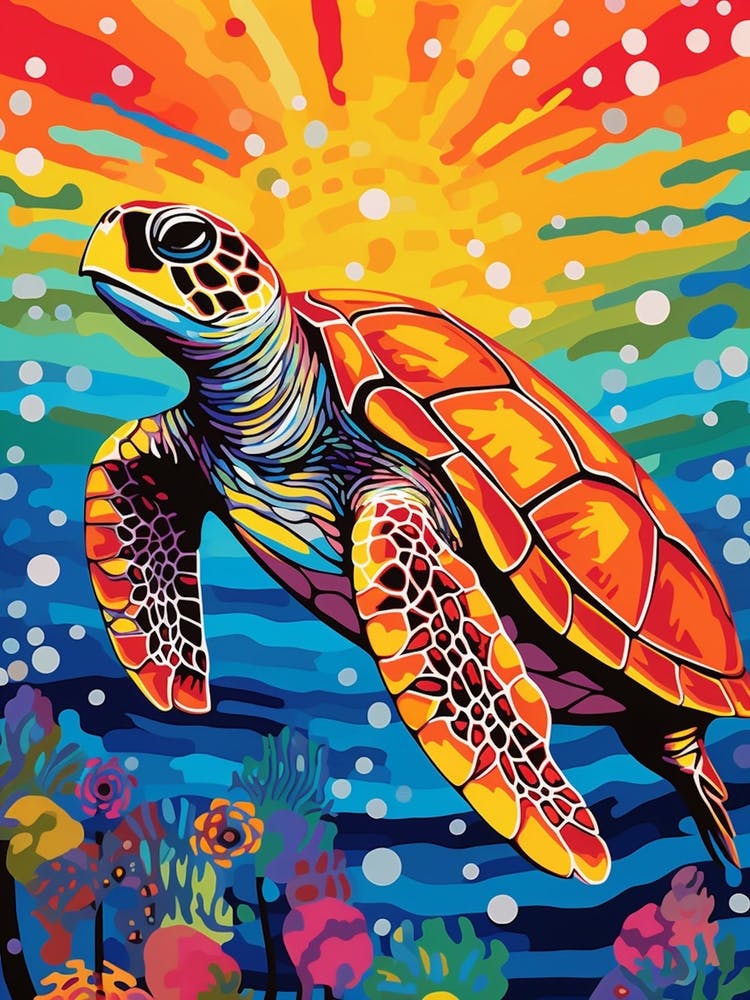 Comic Style Sea Turtle 2