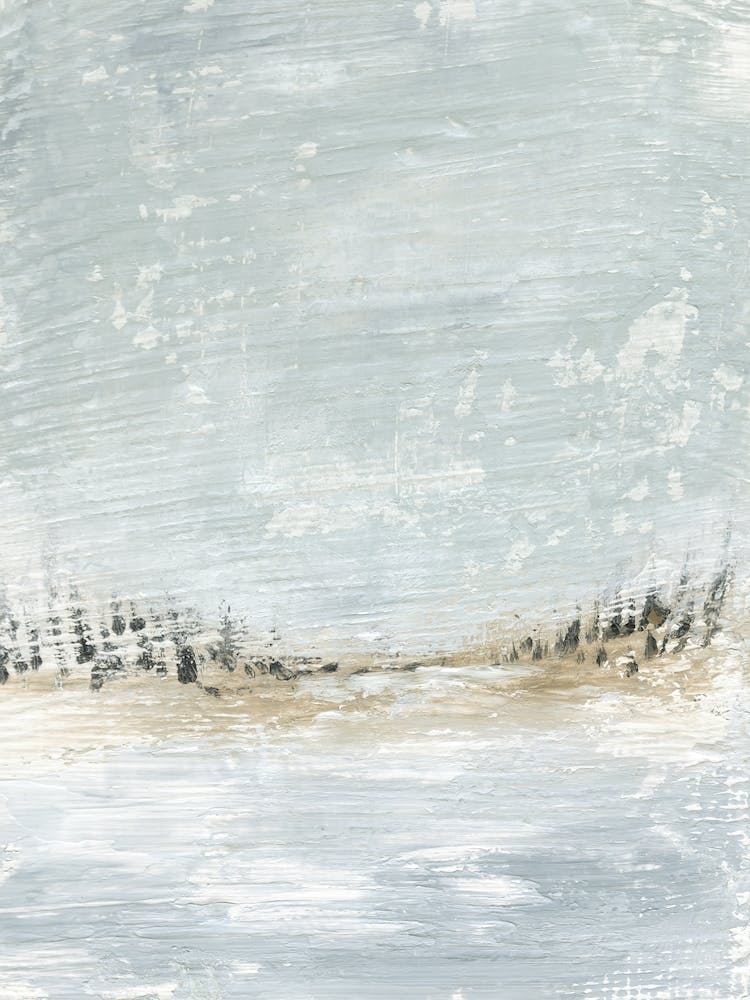 Oasis - Blue Abstract Landscape Painting