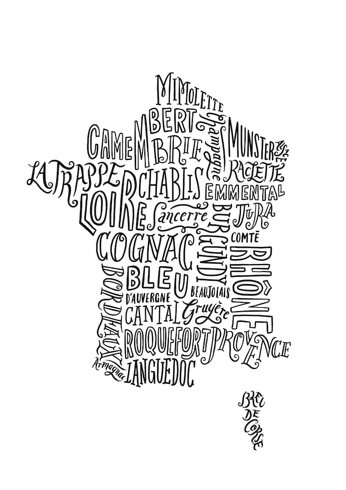 French Food Map 