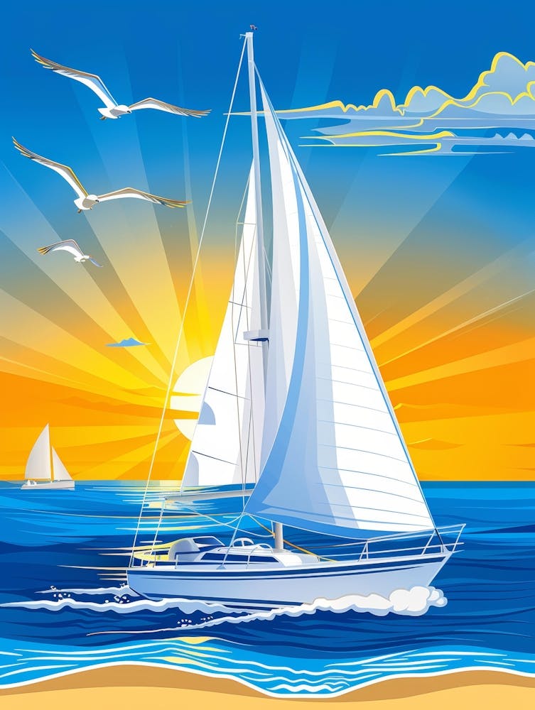 Sailboat On The Beach 3