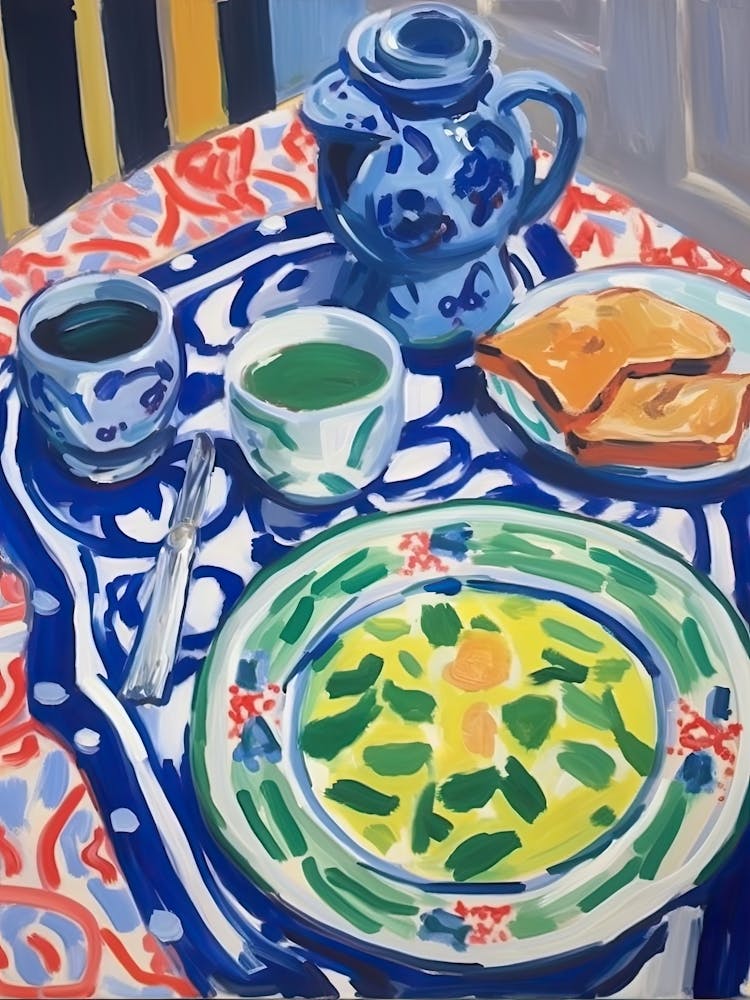 Pistacchio Pudding Painting 1