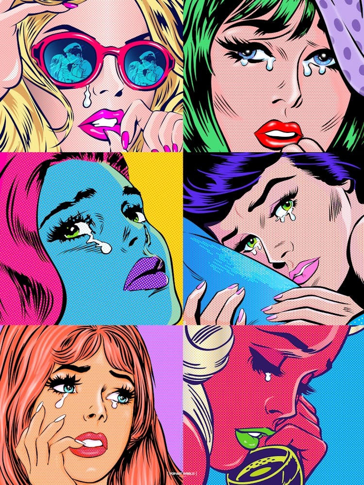 Crying Girls 6 | Comic Romance | Pop Art World | 2025