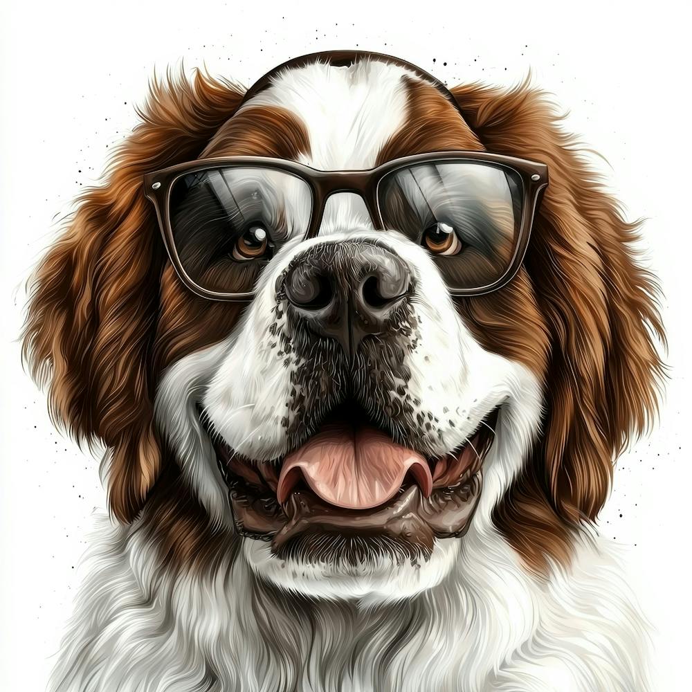 Bernese Dog Portrait