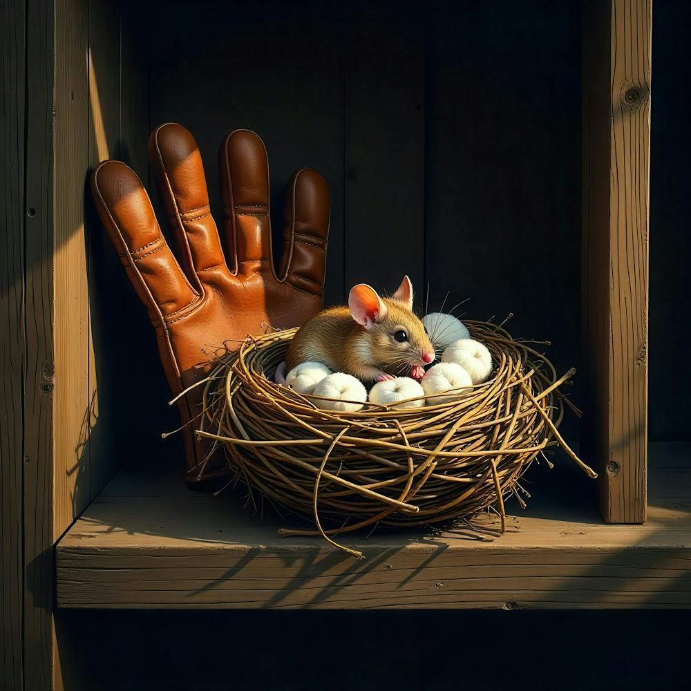 Mouse In Nest