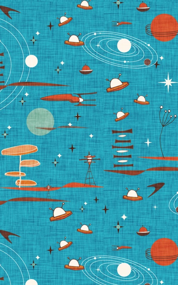 Intergalaktische Reise Blau