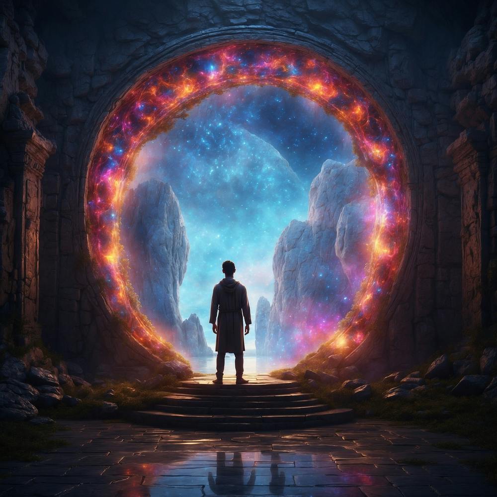 Man At The Fantasy Portal