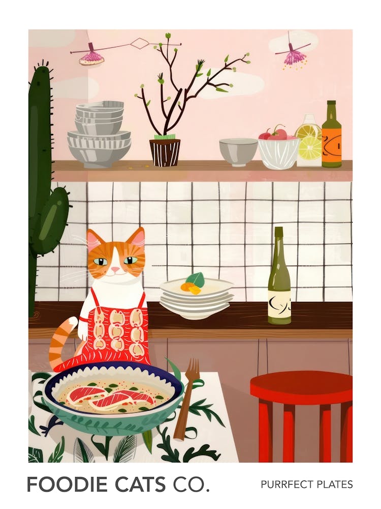 Foodie Cats Co Cat And Ramen In The Kitchen 3