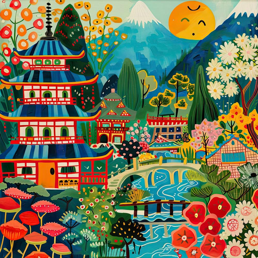 Kids Travel Illustration Japan 3