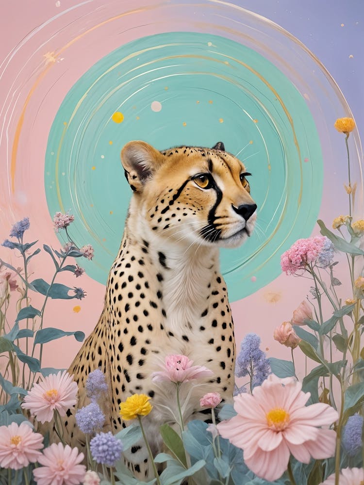 Floraler Gepard 1
