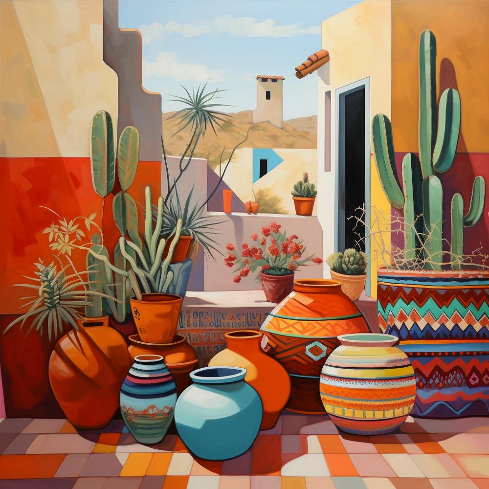 Pots And Cactus