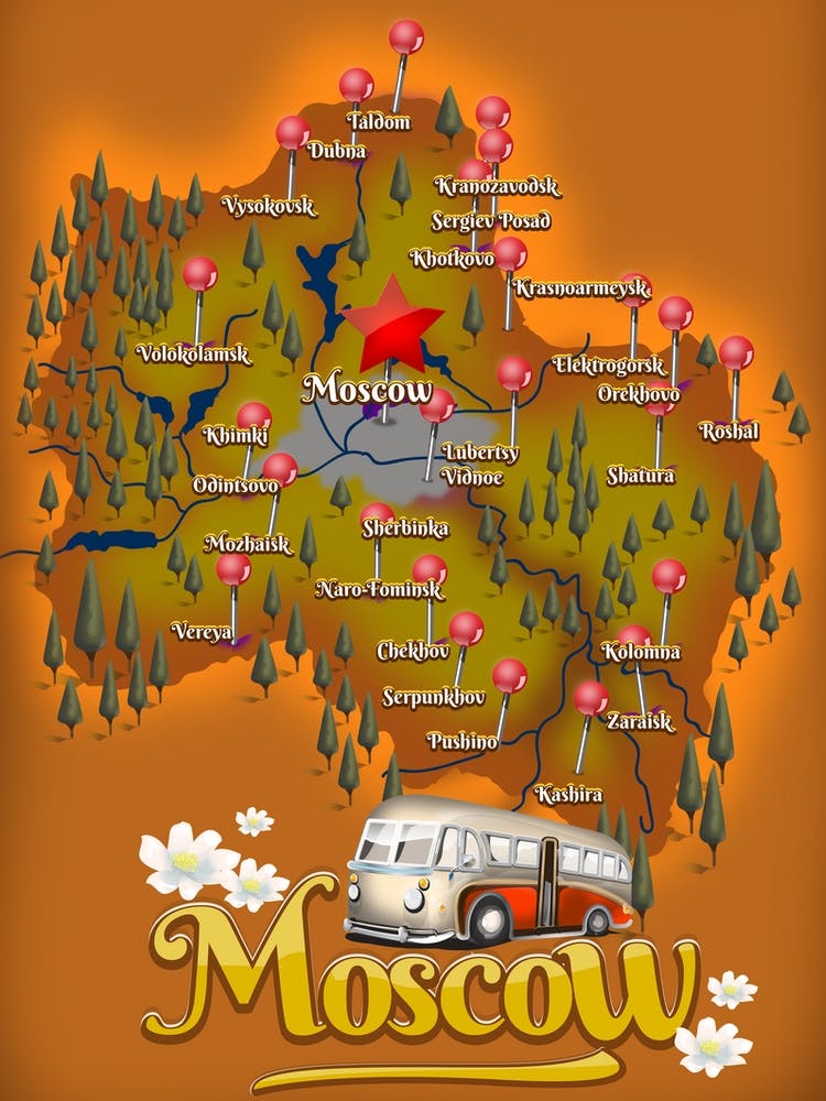 Moscow City Map
