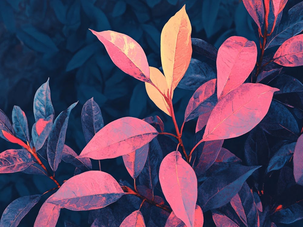 Pink Leaves