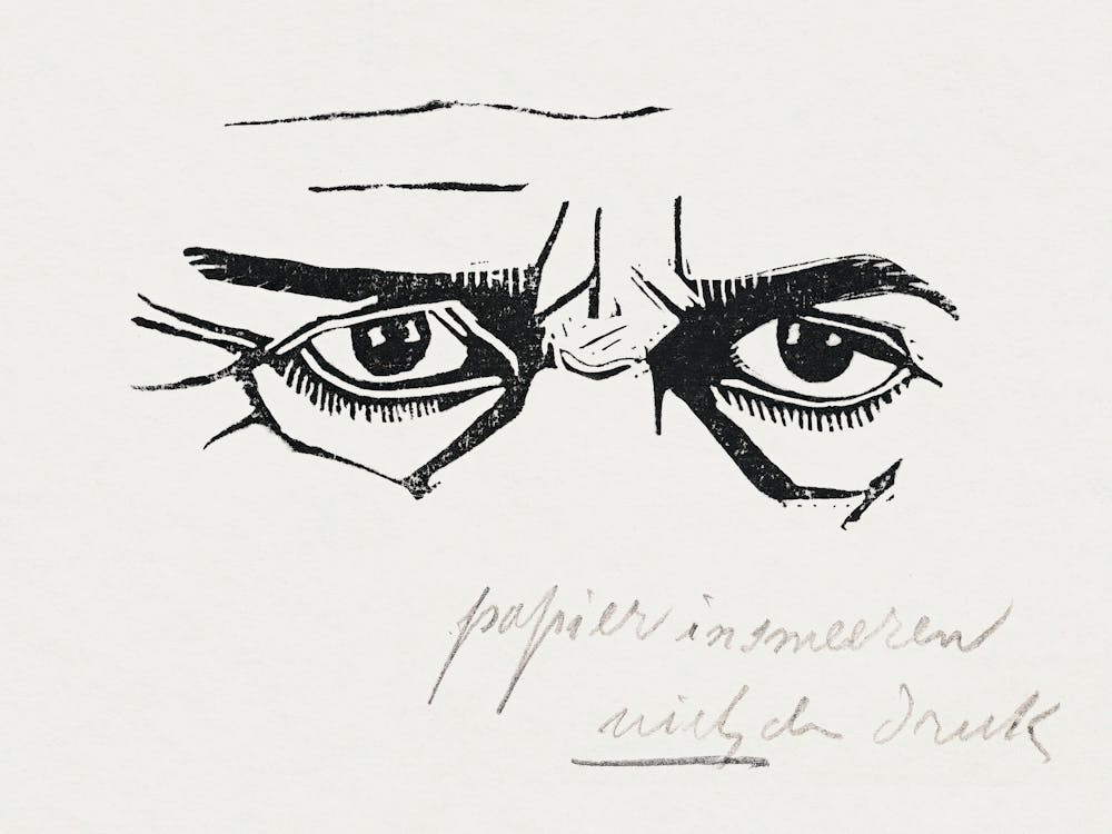 Self Portrait Of The Eyes Only (1917), Samuel Jessurun