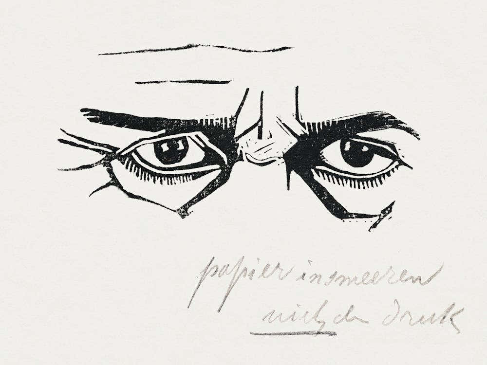 Self Portrait Of The Eyes Only (1917), Samuel Jessurun
