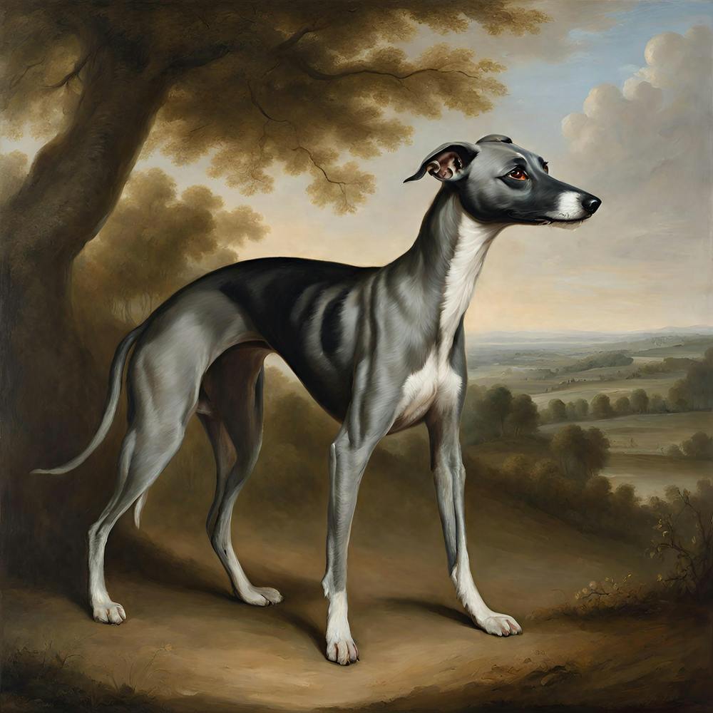 A stout whippet