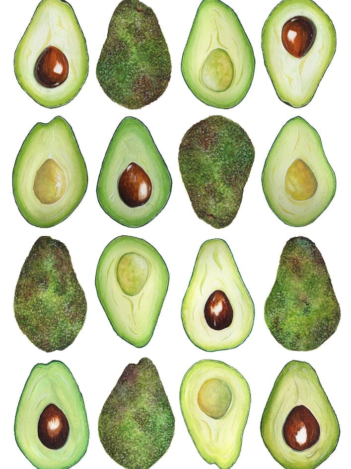 Repeat Pattern Avocado