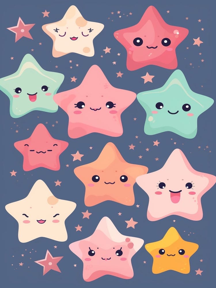 Stars Kawaii Illustration1