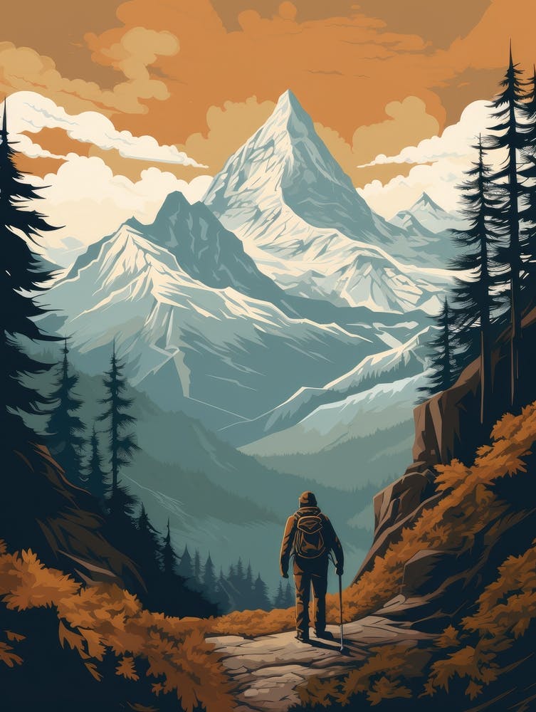 Mountaineer In The Mountains 2