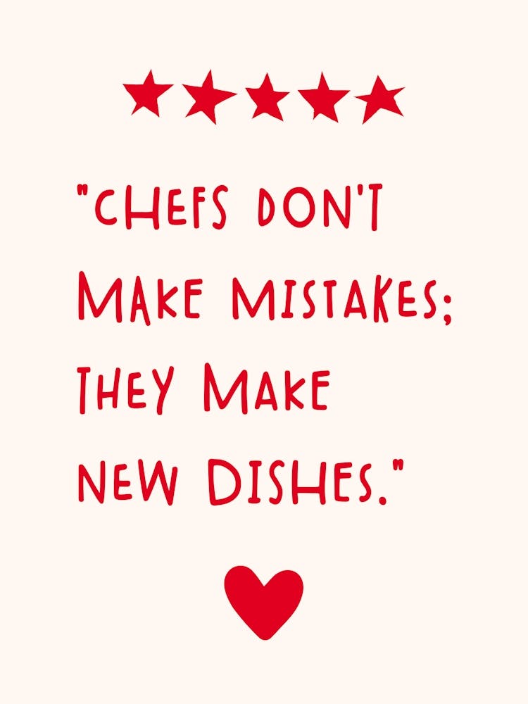 Chefs Kitchen Typography