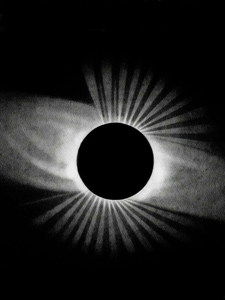 Eclipse In Black And White