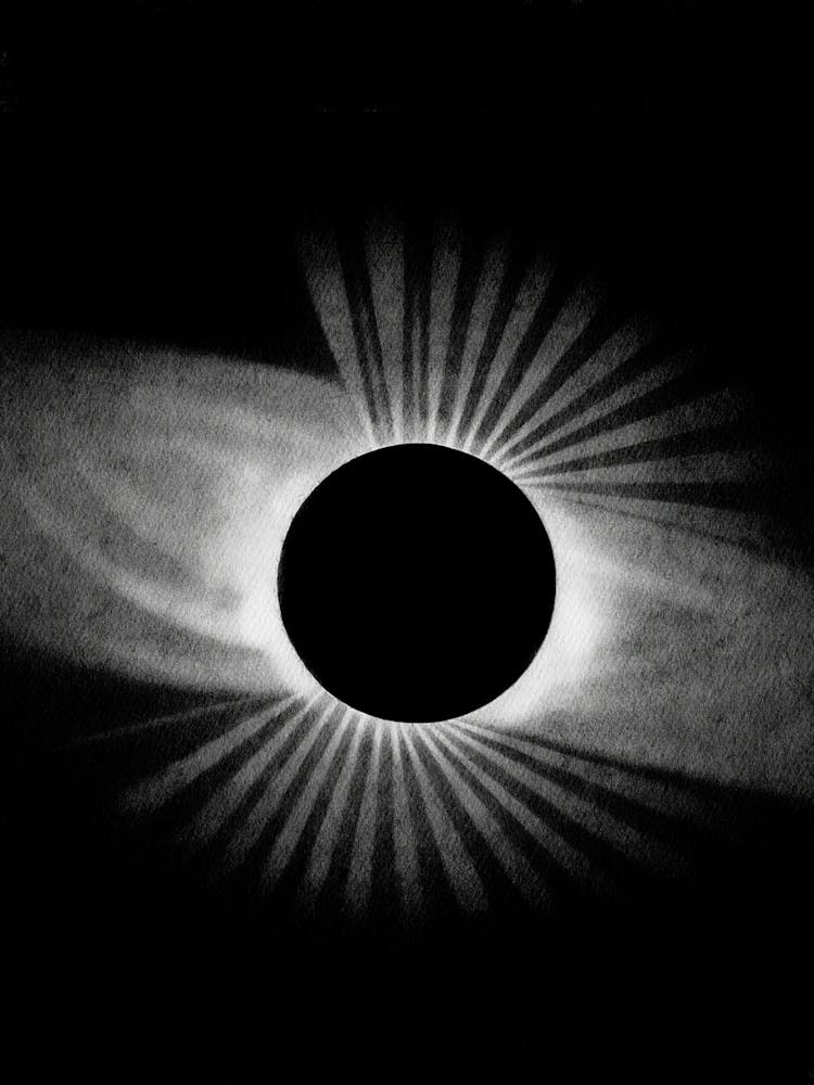 Eclipse In Black And White