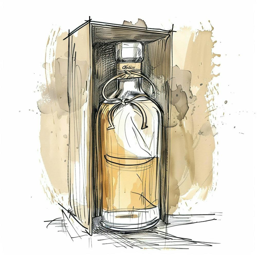 Scotch Whisky Hand Drawn Sketch