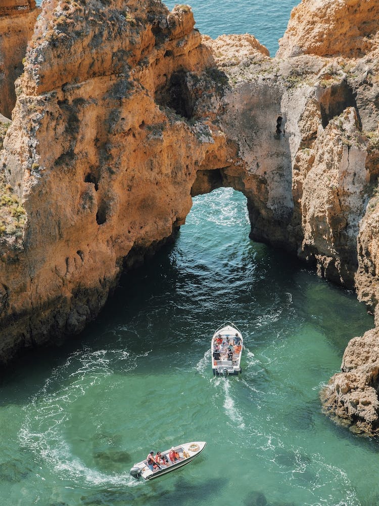 Boats Off Portugal Coast