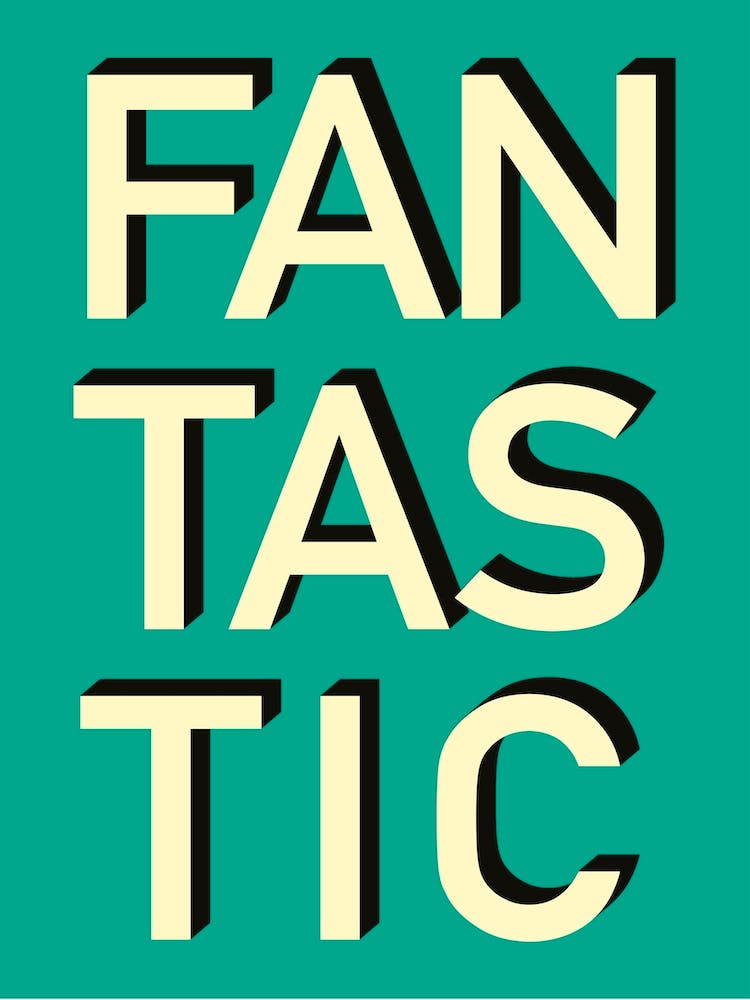 Green Fantastic Typography