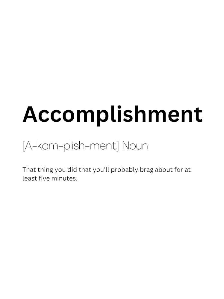 Accomplishment Definition Meaning