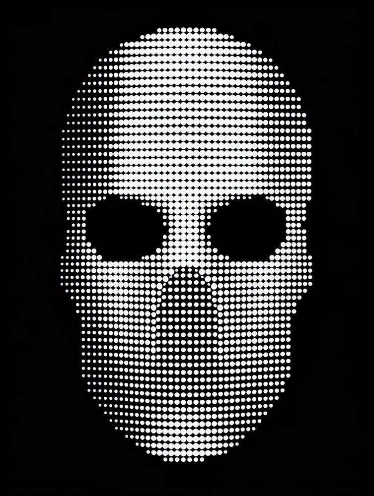 Pixelated Skull