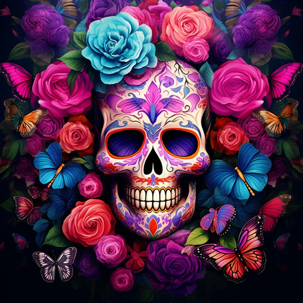 Day Of The Dead Skull 11