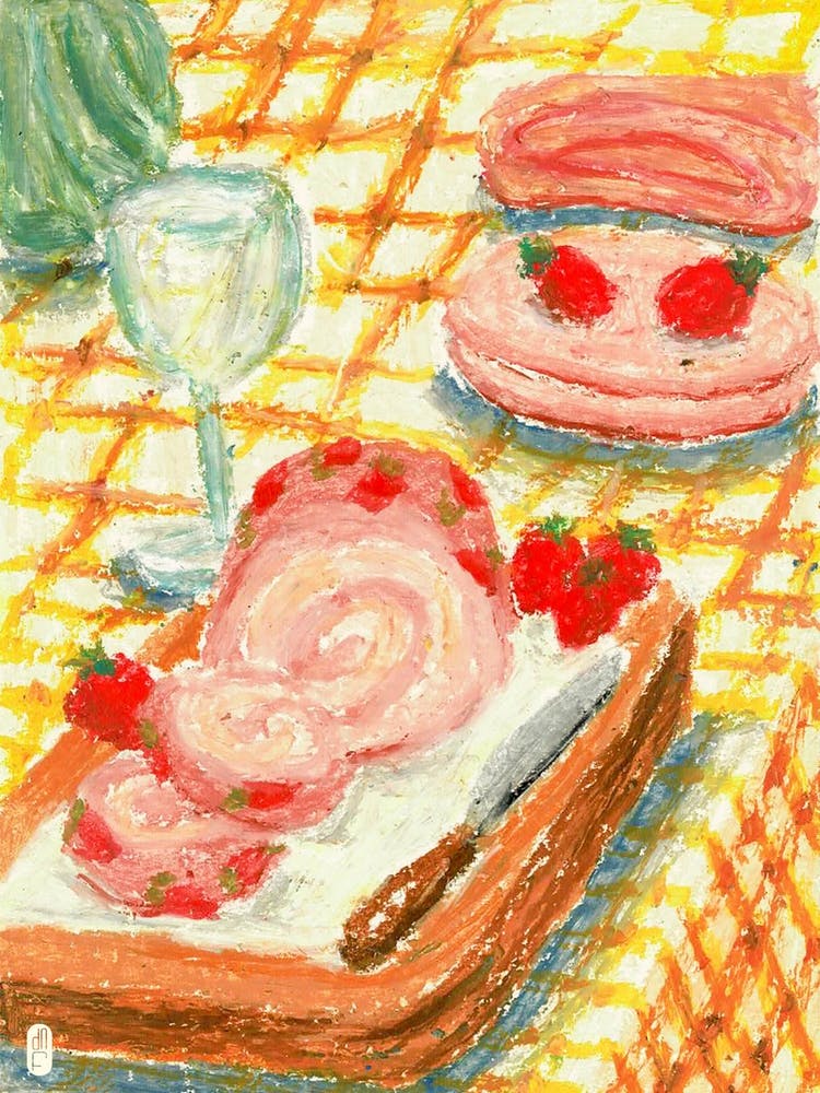 Strawberry Shortcake Roll Afternoon