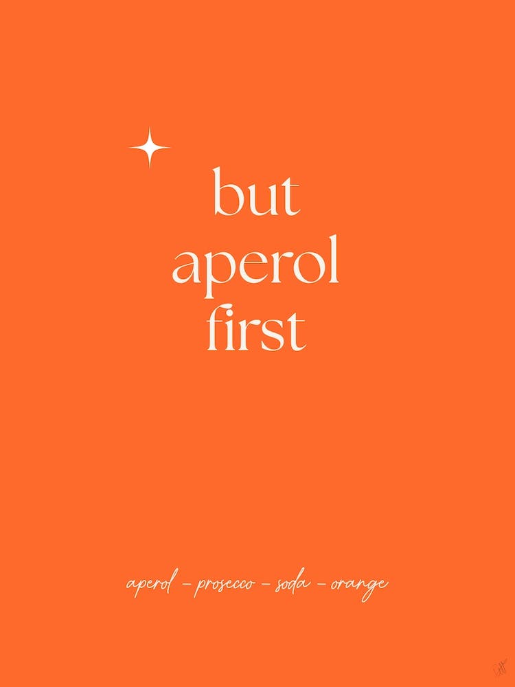 Aber zuerst Aperol