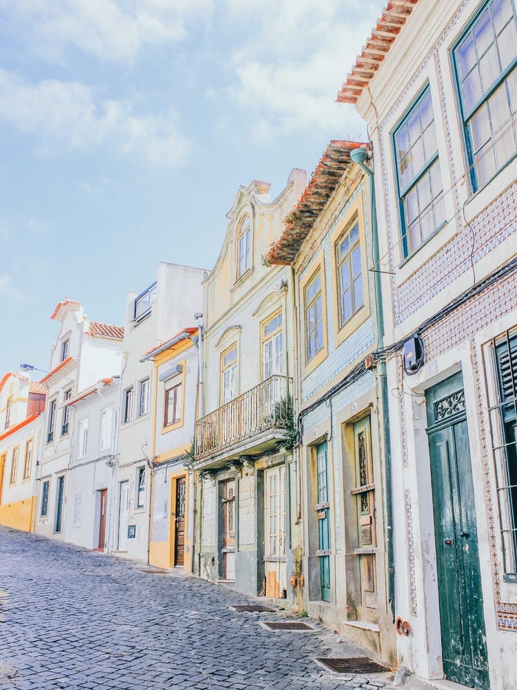 Colorful Row In Portugal