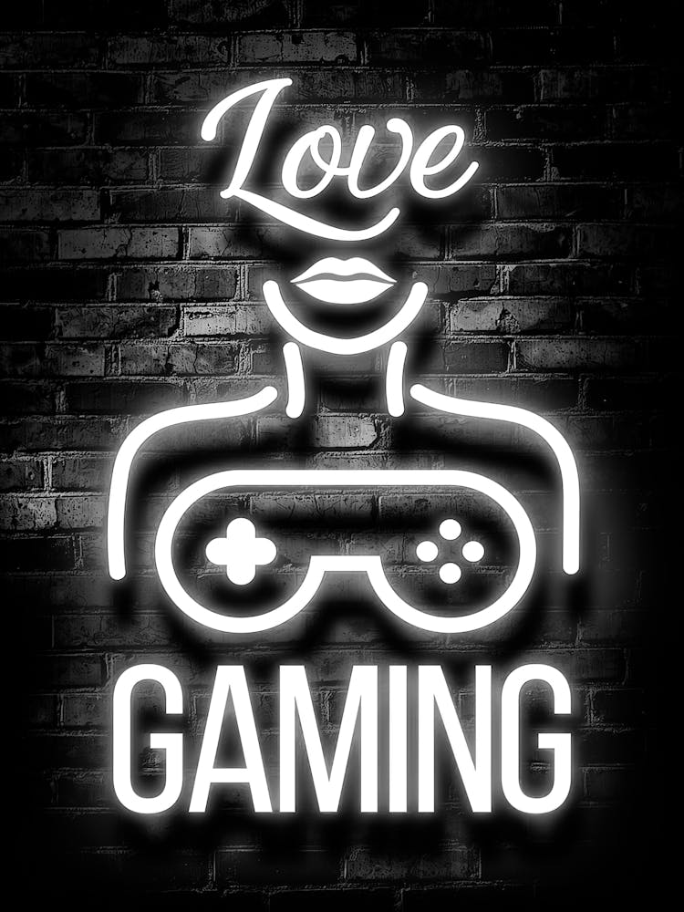 Love Gaming Neon Sign