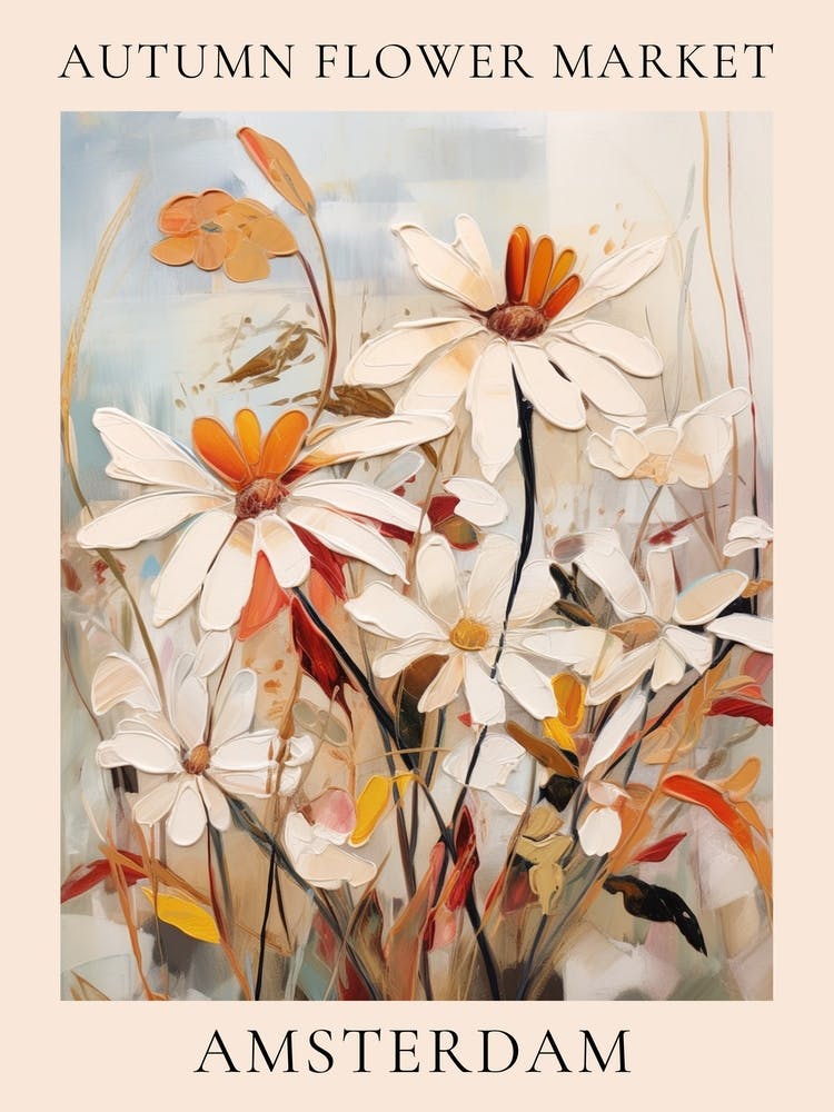 Autumn Flower Market Poster Amsterdam 2