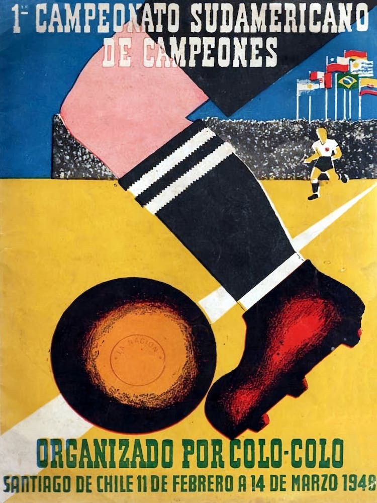 Campeonato Sudamericano 1948 World Cup Poster