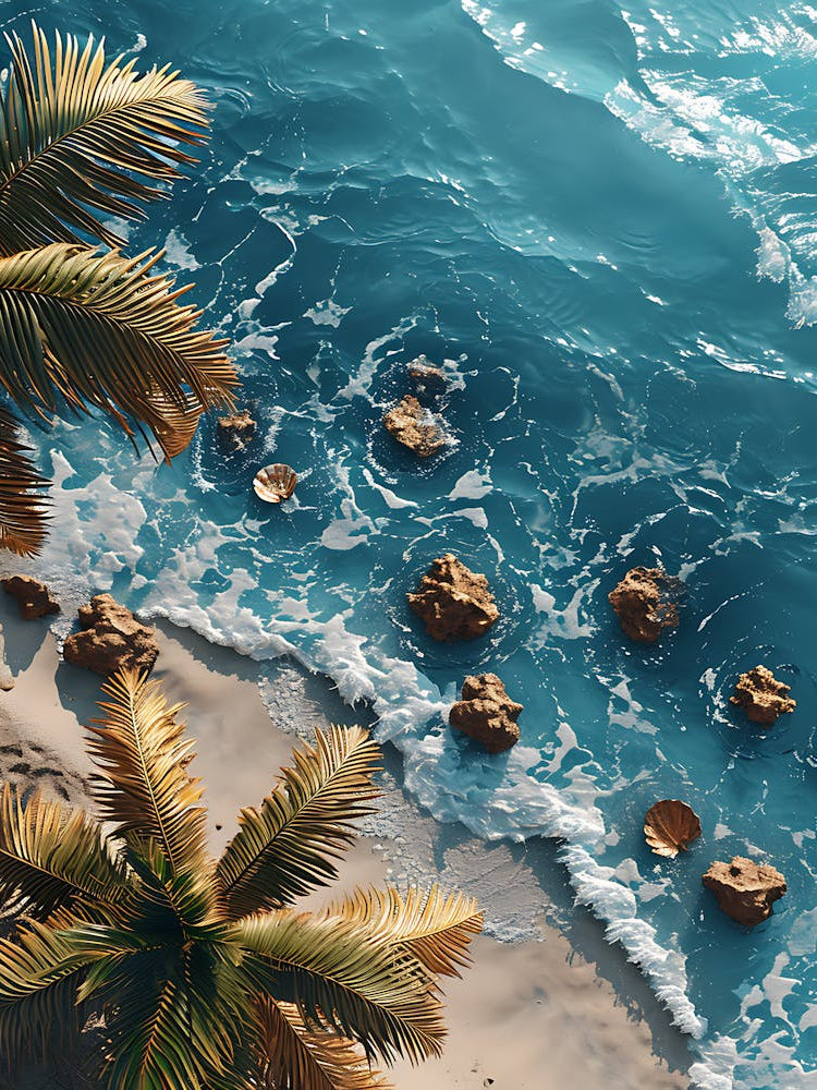 Beach With Palm Trees