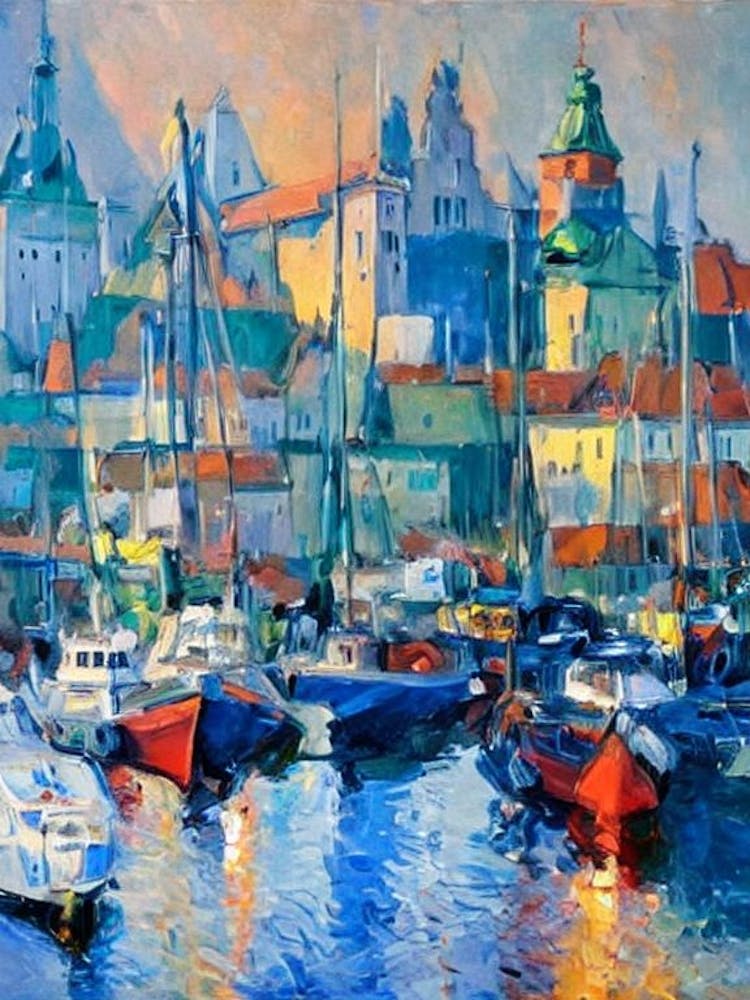 Port Of Gdańsk Poland Abstract Block harbour