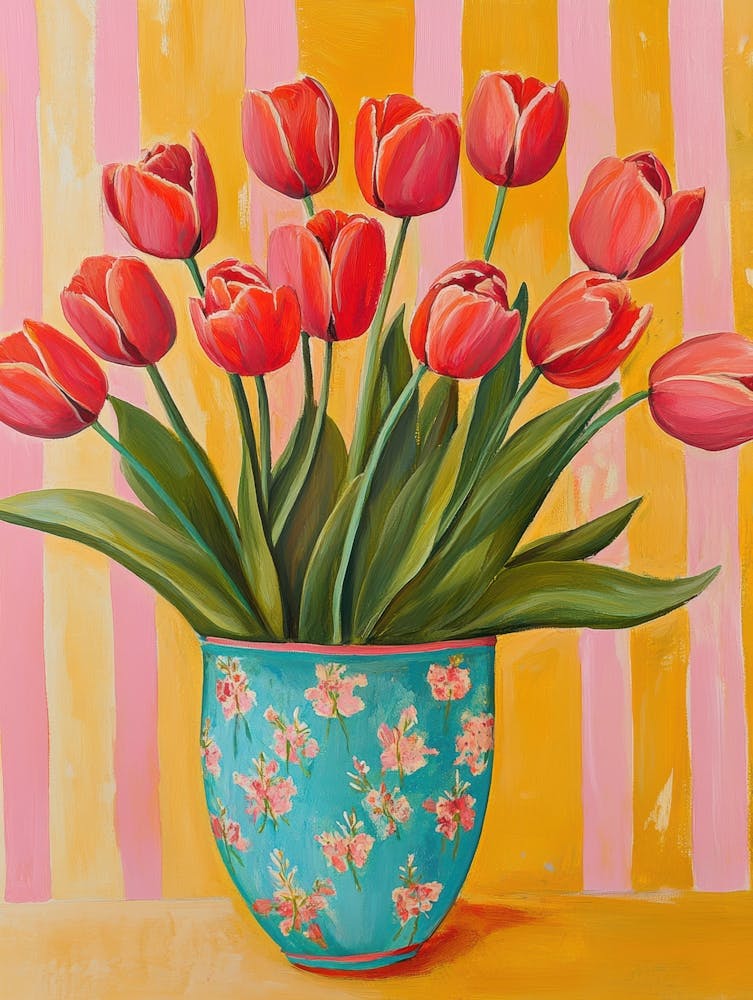 Tulips In A Vase 52