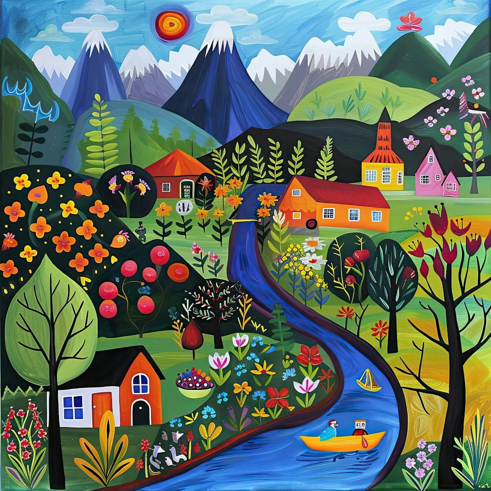 Kids Travel Illustration Patagonia 2