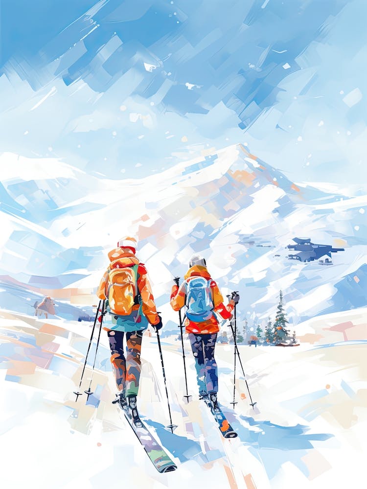 Gudauri   Georgia, Ski Resort Illustration 1