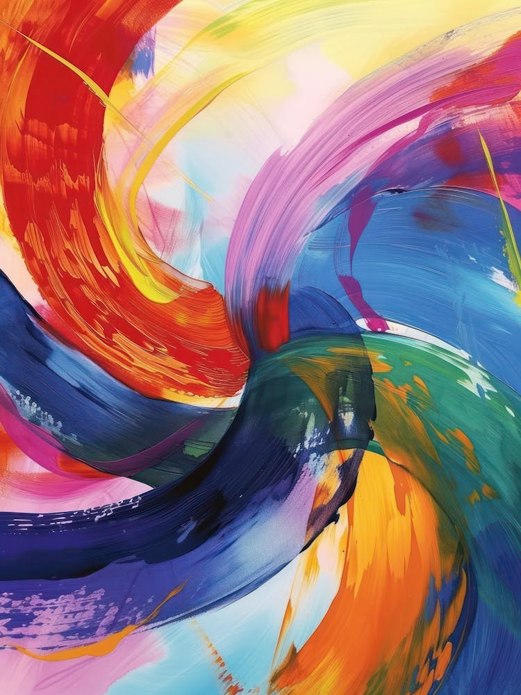 Rainbow Paint Brush Strokes 10