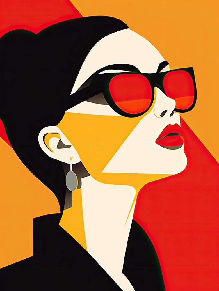 Woman In Sunglasses, Pop art 2