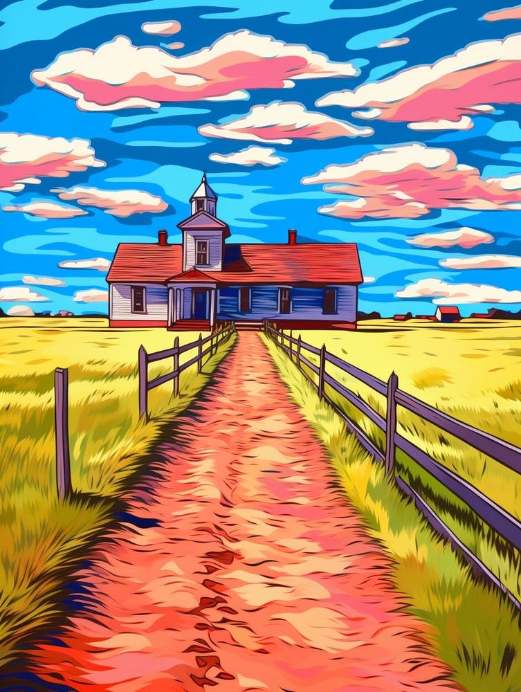 Fort Vancouver National Historic Site Fauvism Illustration 6