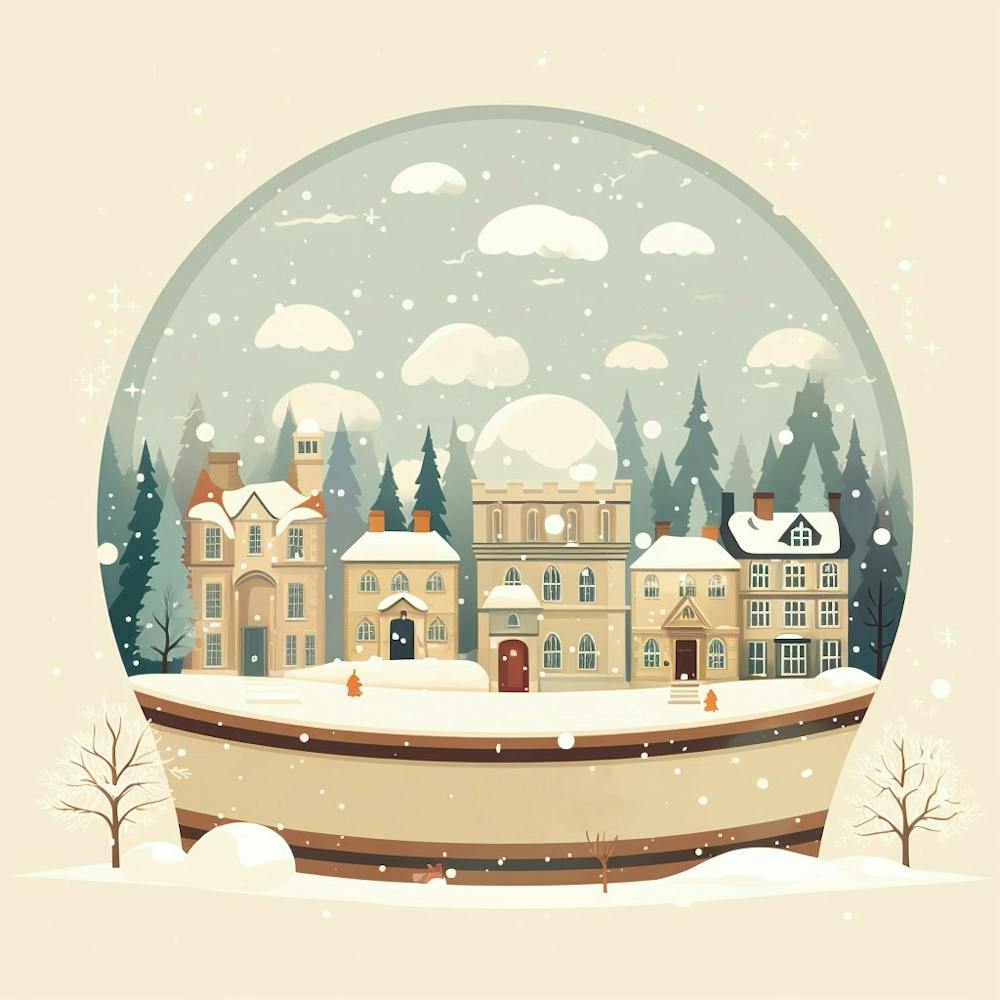 Cotswolds United Kingdom 2 Snowglobe